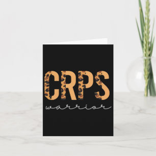 Crps Warrior Leopard Crps Awareness For Man Woman  Card