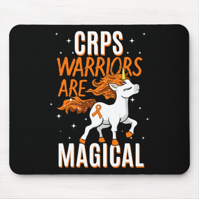 CRPS Warrior Magical Unicorn Orange Ribbon Causalg Mouse Pad (Front)