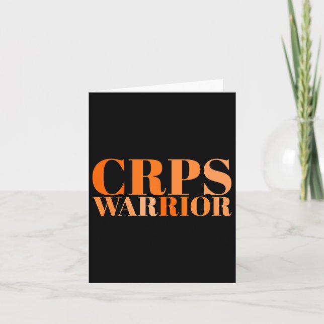 Crps Warrior Rsd Crps Awareness  Card (Front)