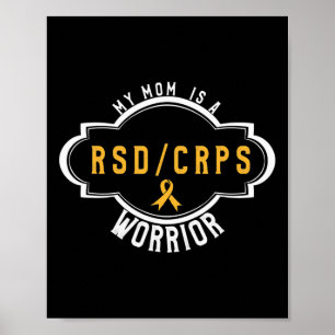 Crpsrsd Awareness Orange Ribbon Tee Gift For Mum  Poster
