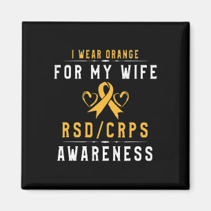 Crpsrsd Awareness Orange Ribbon Tee Gift For Wife Magnet