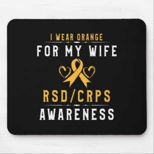 Crpsrsd Awareness Orange Ribbon Tee Gift For Wife Mouse Pad