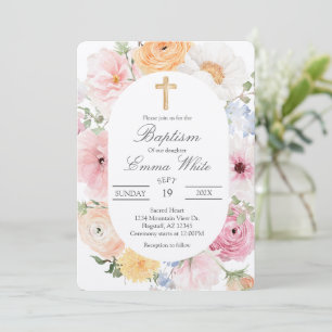 Crucifix baptismInvitation Invitation