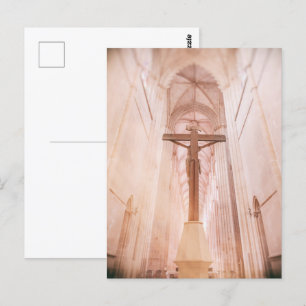 Crucifix behind the altar of the Batalha Monastery Postcard