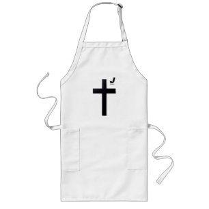 Crucifix by MONK Long Apron