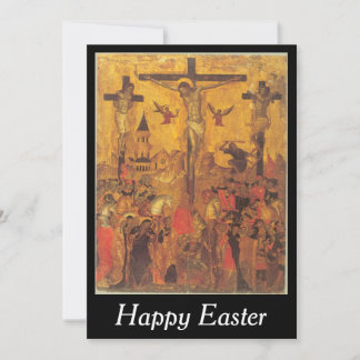 crucifix easter holiday card