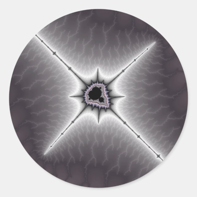 Crucifix - Fractal Sticker (Front)