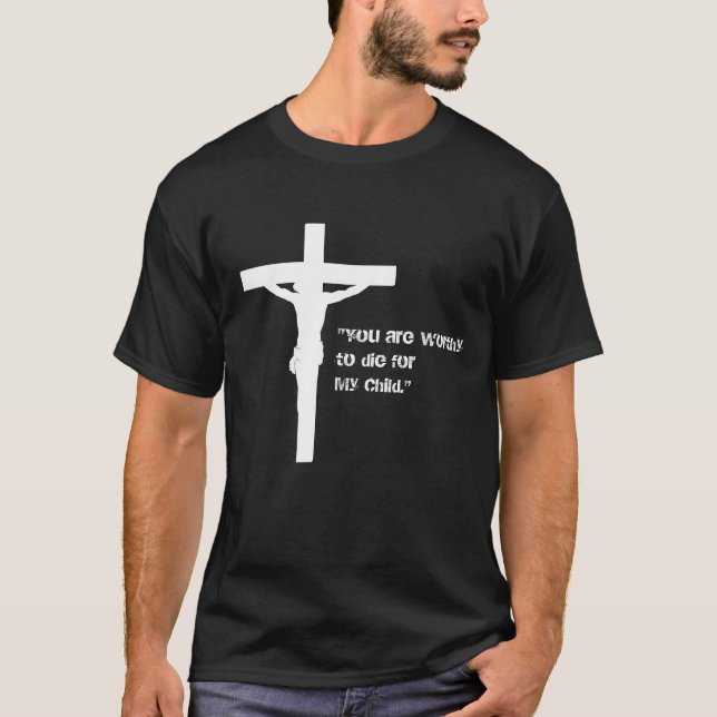 Crucifix Jesus Silhouette T-Shirt (Front)