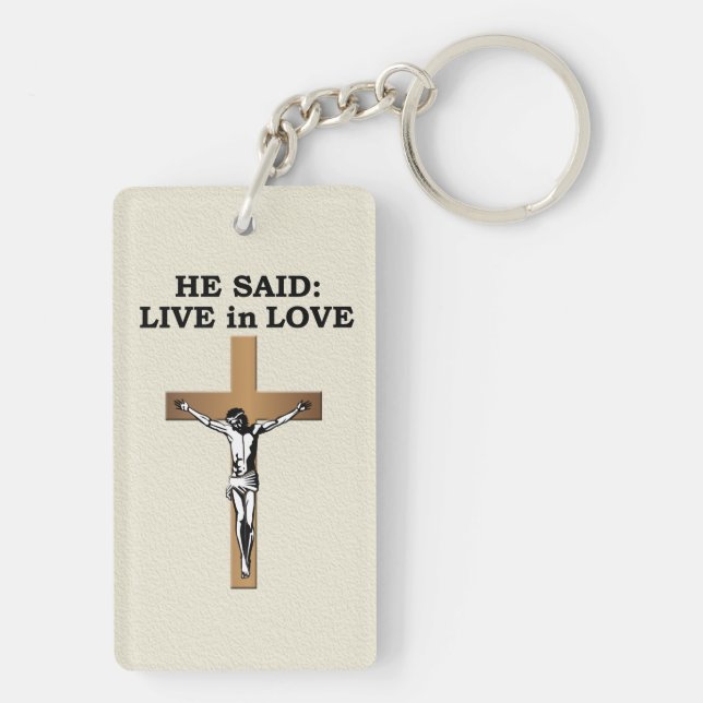 Crucifix Key Ring (Back)