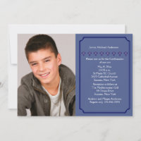 Crucifix Row Religious Photo Invitation