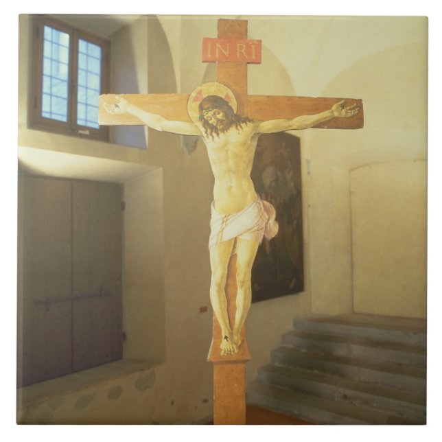 Crucifix (tempera on wood) tile (Front)