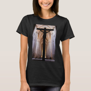 Crucifix with Jesus Christ. Gothic Alcobaca Abbey T-Shirt