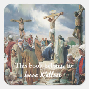 Crucifixion by Carl Bloch Square Sticker
