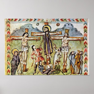 Crucifixion By Meister Des Rabula-Evangeliums (Bes Poster
