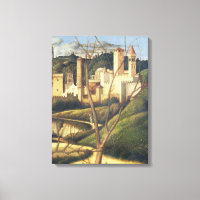 Crucifixion (detail of the background landscape sh