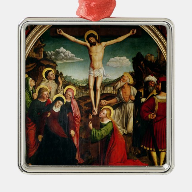 Crucifixion Metal Tree Decoration (Front)