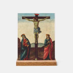 Crucifixion of Jesus by Cosimo Rosselli  Acrylic Sign