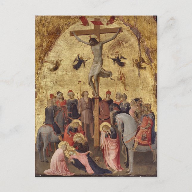 Crucifixion of Jesus by Fra Angelico Postcard (Front)
