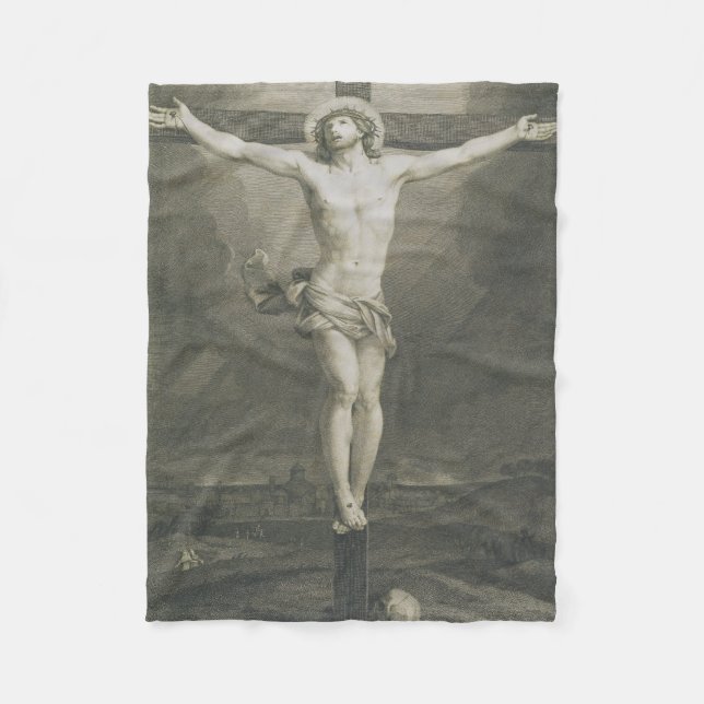 Crucifixion of Jesus Christ Fleece Blanket (Front)