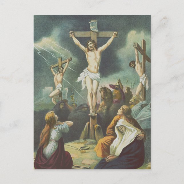 Crucifixion of Jesus Christ Postcard (Front)