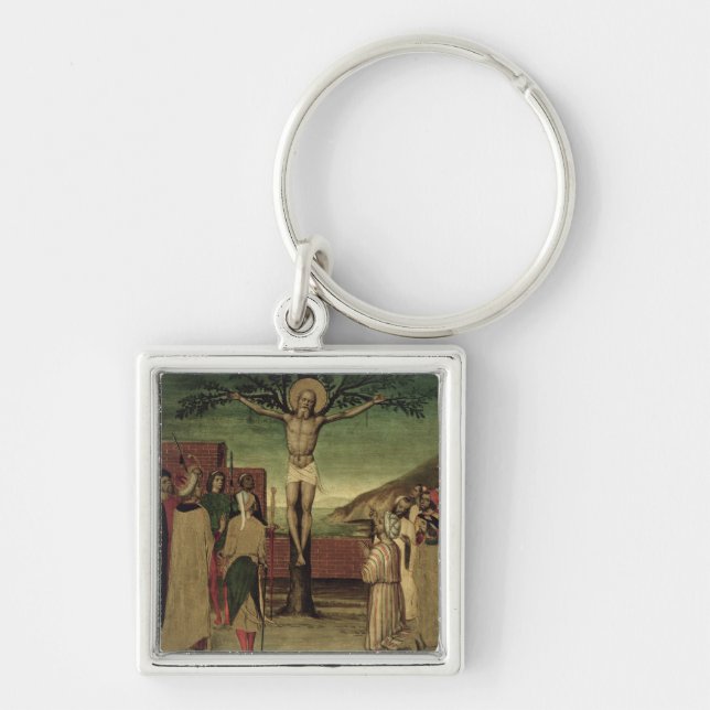 Crucifixion of St. Andrew Key Ring (Front)