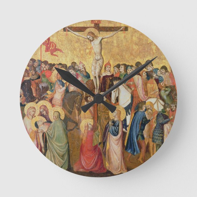Crucifixion Round Clock (Front)