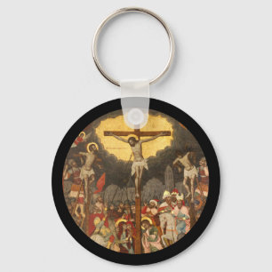 Crucifixion  Scene 1711 Key Ring
