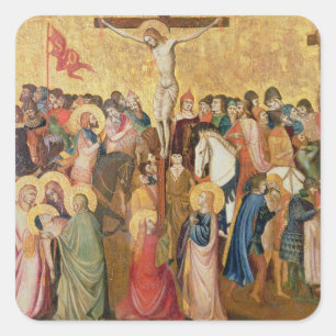 Crucifixion Square Sticker