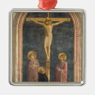 Crucifixion with the Virgin, SS. John the Evangeli Metal Tree Decoration