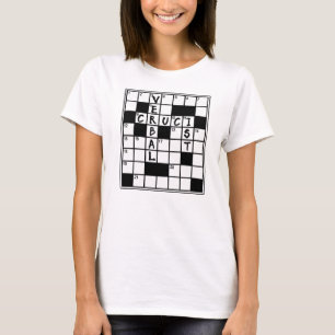 CRUCIVERBALIST Crossword Puzzle Lover T-Shirt