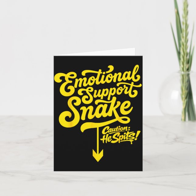 Crude Humour Inappropriate Funny Emotional Support Card (Front)