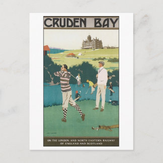 Cruden Bay Golf Poster Postcard