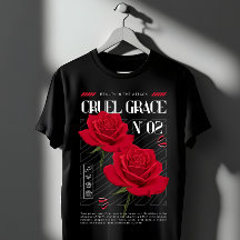 Cruel Grace Red Roses Gothic Graphic