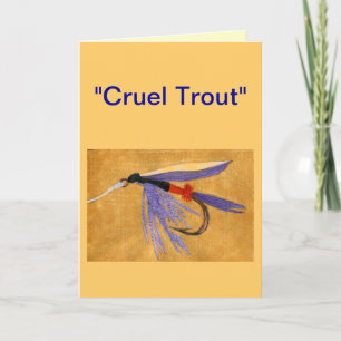"Cruel Trout" Greeting Card "Freight Train"