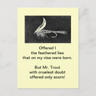 "Cruel Trout" Postcard