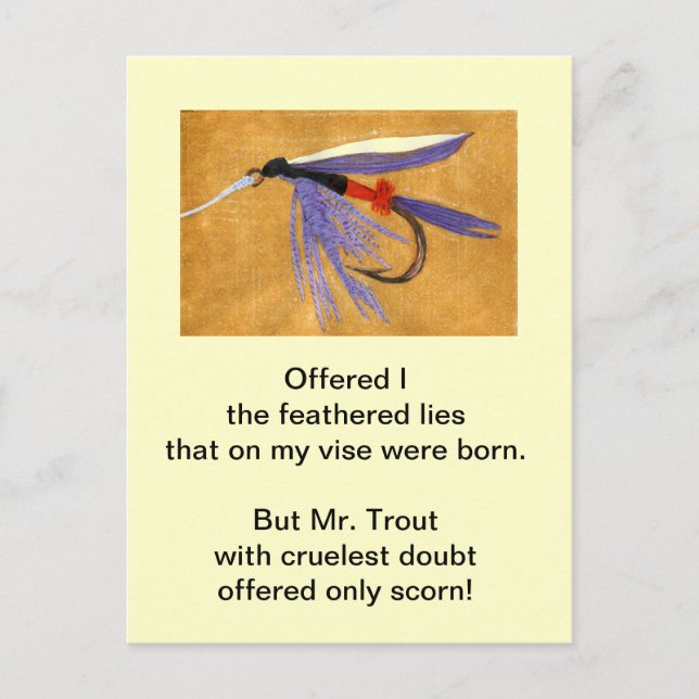 "Cruel Trout" Postcard "Freight Train" (Front)