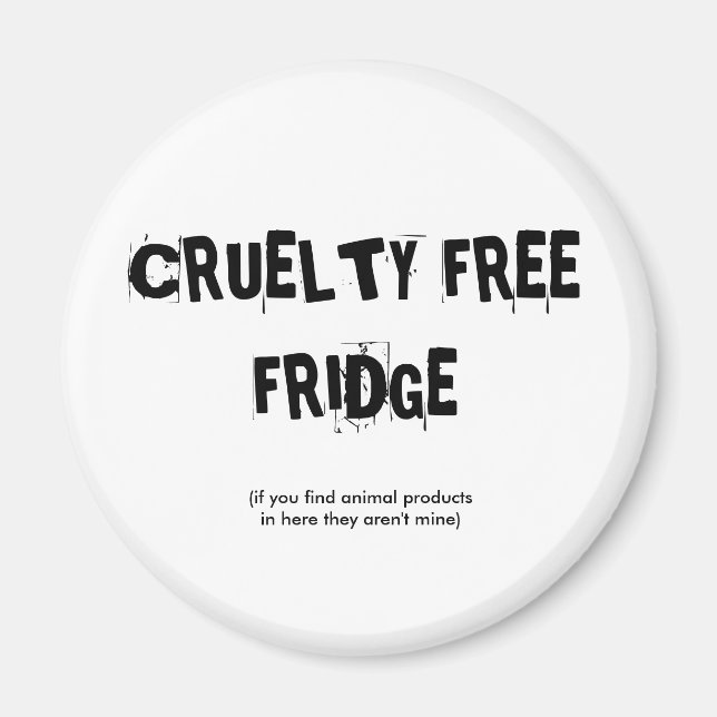 CRUELTY FREE FRIDGE MAGNET (Front)
