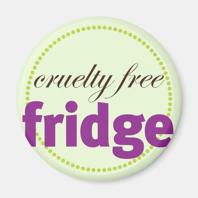 Cruelty Free Fridge Magnet (Front)