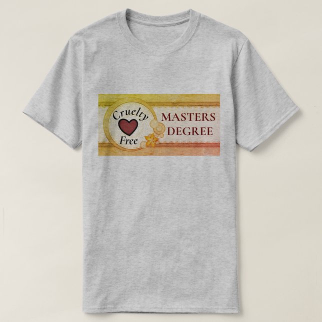 Cruelty Free Masters Degree Men's T-Shirt (Design Front)