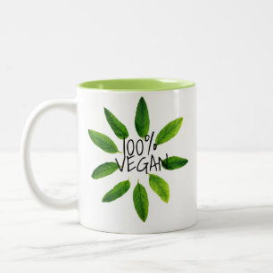 Cruelty Free Vegan Mug, 100% VEGAN Two-Tone Coffee Mug