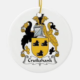 Cruikshank Family Crest Ceramic Tree Decoration