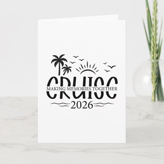 Cruise 2026 Making Memories Together  Card (Front)