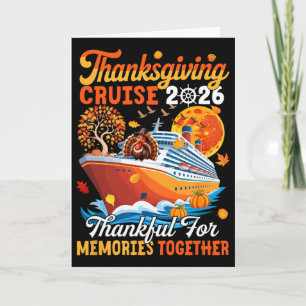 Cruise 2026 Thanksgiving Together Fall Turkey On C Card