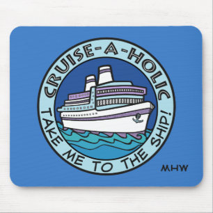 Cruise-A-Holic custom monogram mousepad