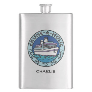 Cruise-A-Holic custom name flask