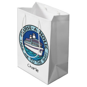 Cruise-A-Holic custom name gift bag