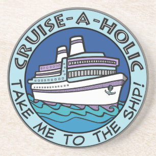 Cruise-A-Holic sandstone coaster
