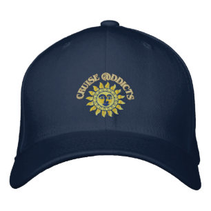 Cruise Addicts Embroidered Navy Flex-Fit Cap