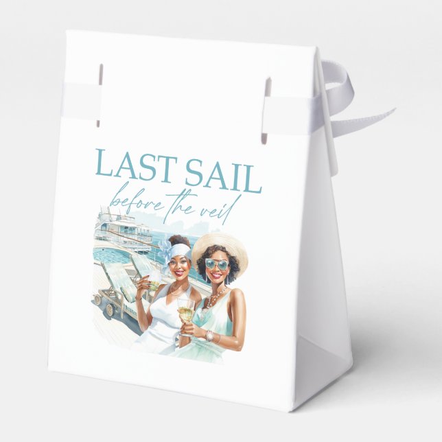 Cruise Bachelorette Last Sail before the Veil Favour Box (Back Side)