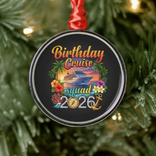Cruise Birthday Party Vacation Metal Tree Decoration